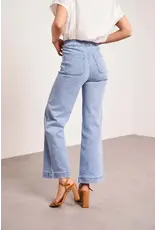 DOUBLE BUTTON ANKLE FLARE JEAN