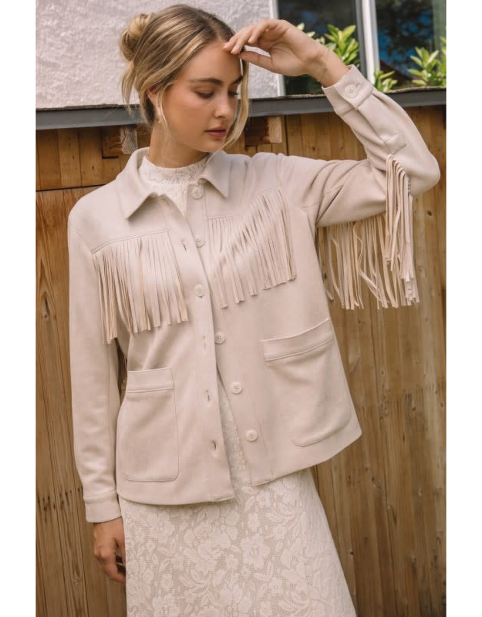 SUEDE FRINGE JACKET