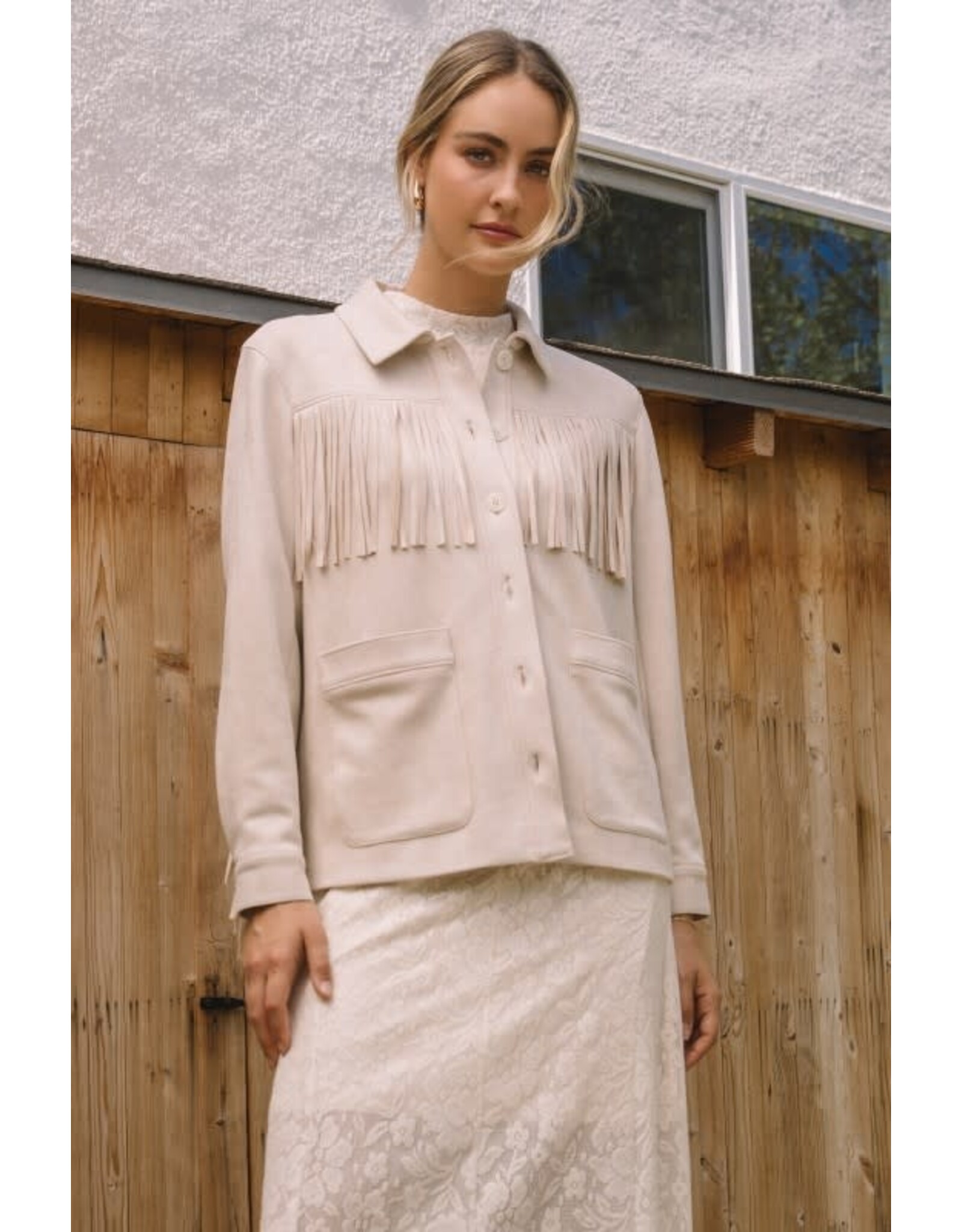 SUEDE FRINGE JACKET