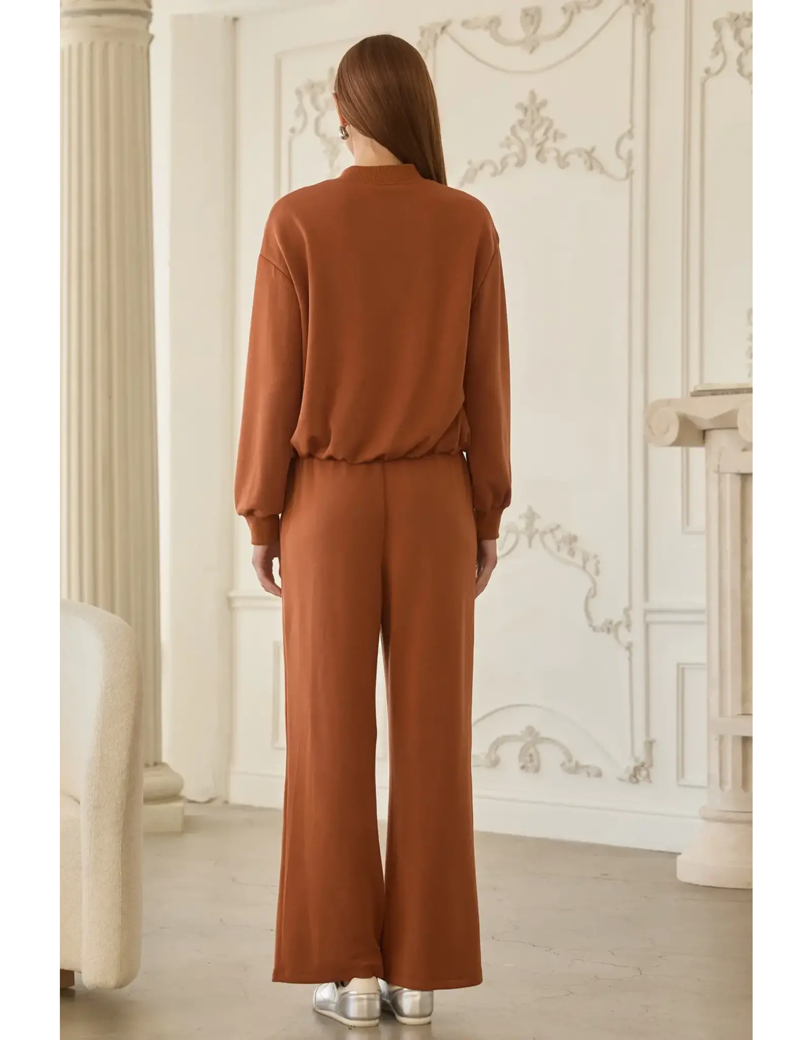 BRUSHED MODAL BOMBER JACKET