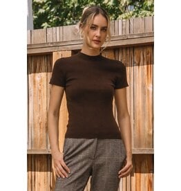 SOFT KNIT SSLV SWEATER TOP