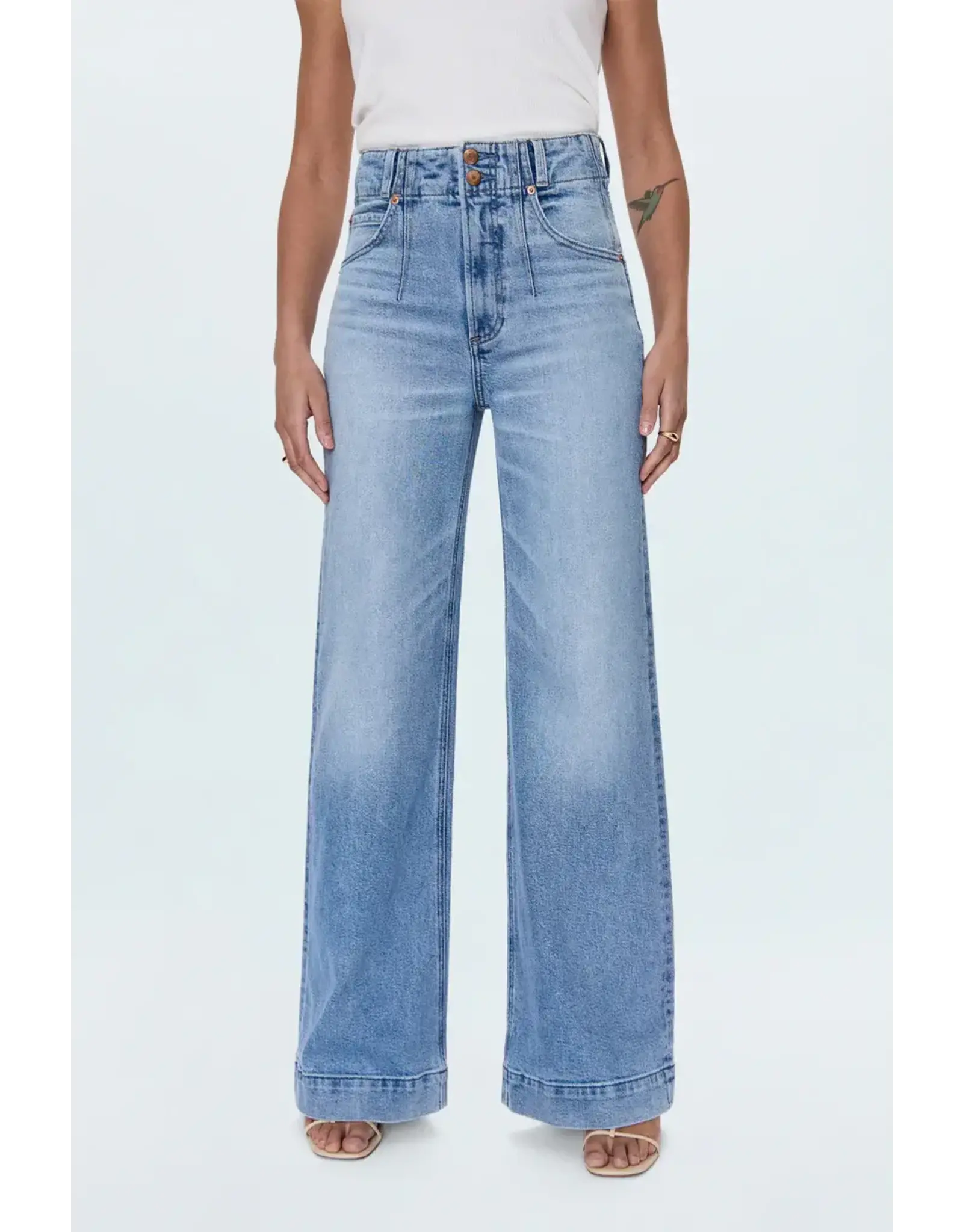 LANA DBL BUTTON HIGH RISE WIDE LEG