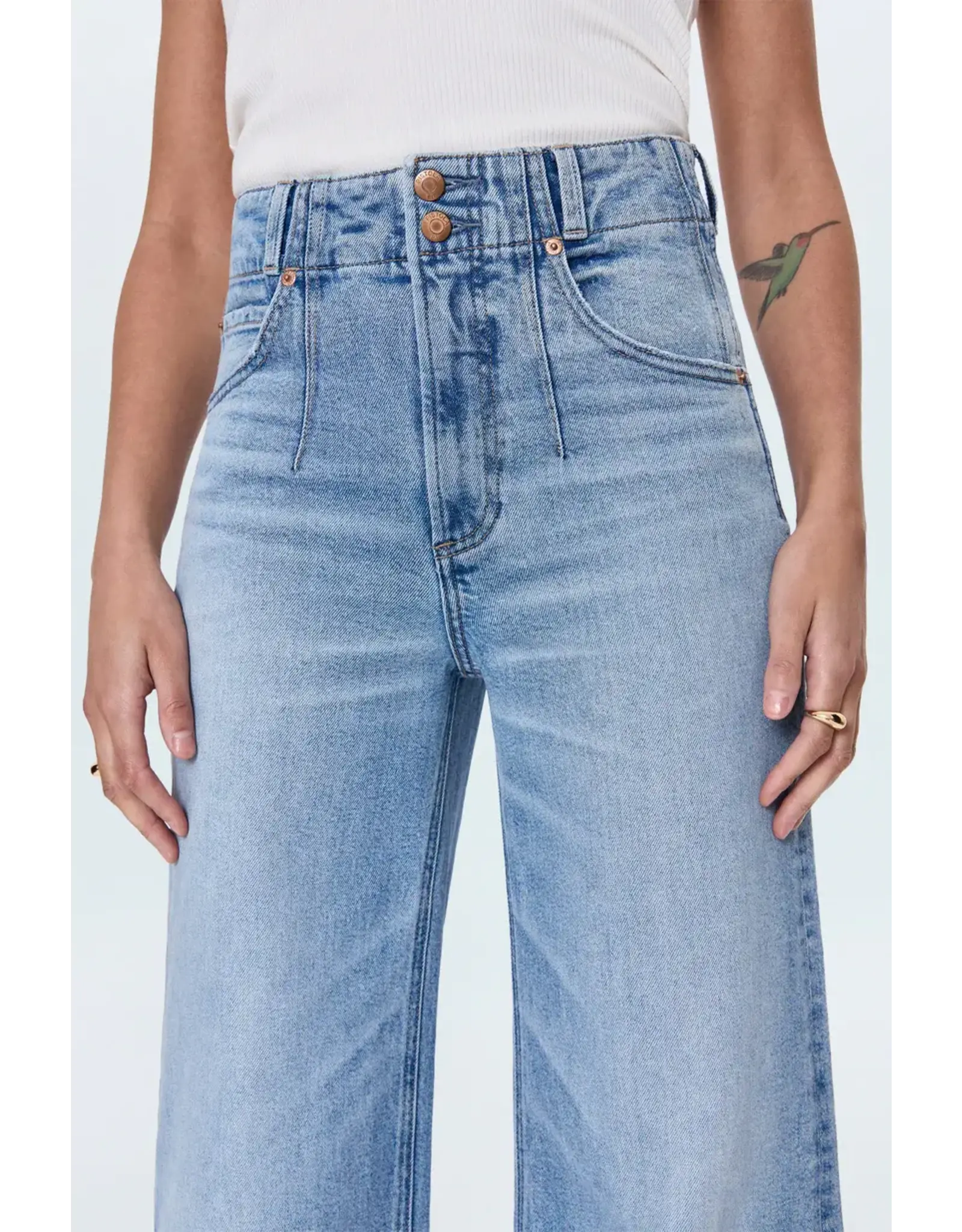 LANA DBL BUTTON HIGH RISE WIDE LEG