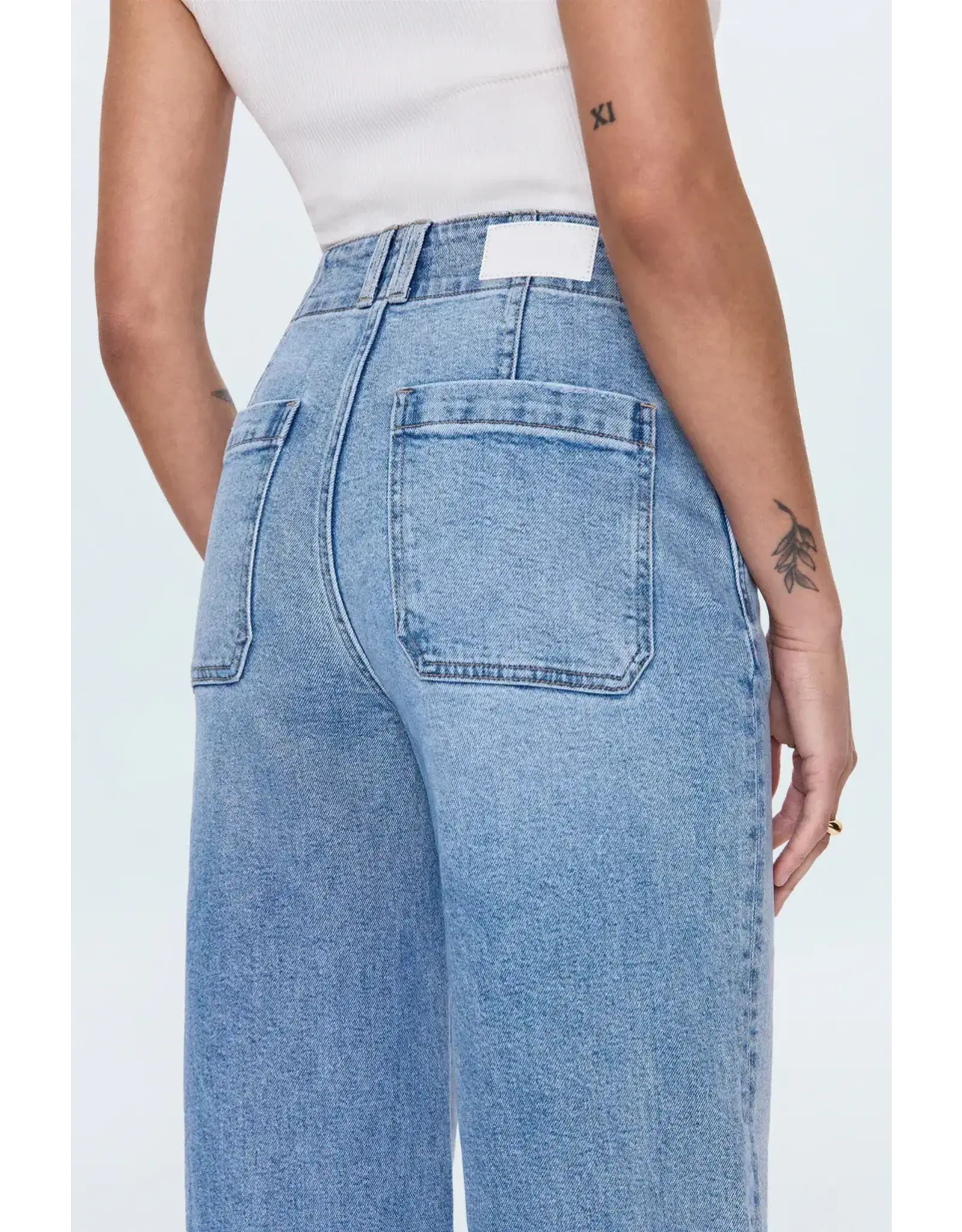 LANA DBL BUTTON HIGH RISE WIDE LEG