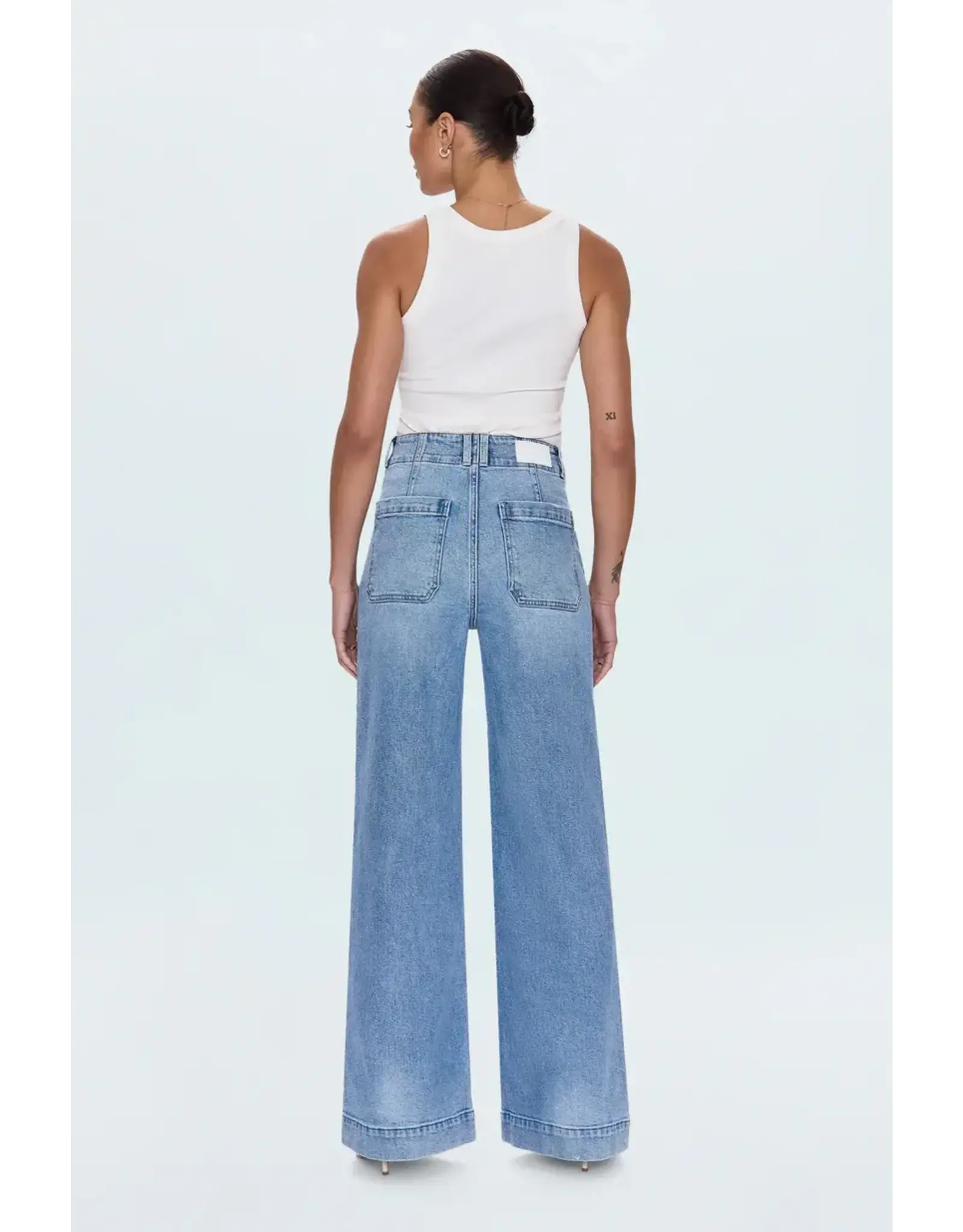 LANA DBL BUTTON HIGH RISE WIDE LEG