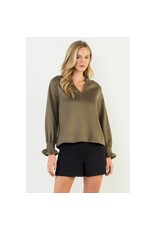 LSLV VNECK SUEDE TOP