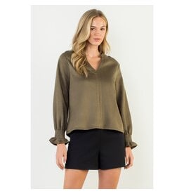 LSLV VNECK SUEDE TOP