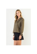 LSLV VNECK SUEDE TOP