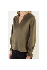 LSLV VNECK SUEDE TOP