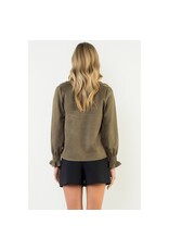 LSLV VNECK SUEDE TOP