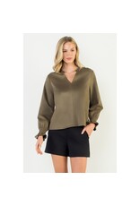 LSLV VNECK SUEDE TOP