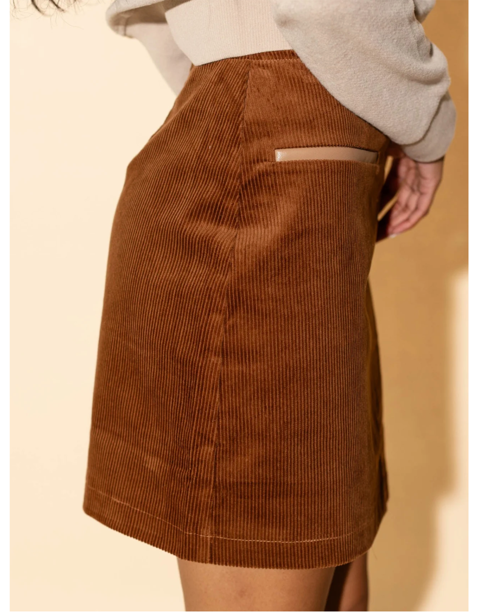 CORDUROY MINI SKIRT
