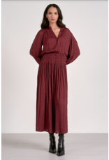 MARIA SILKY LSLV MIDI DRESS