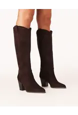 SUEDE CROSS STITCH TALL BOOT