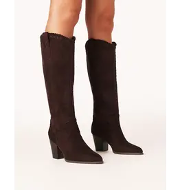 SUEDE CROSS STITCH TALL BOOT