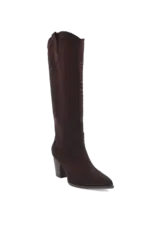 SUEDE CROSS STITCH TALL BOOT
