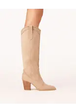 SUEDE CROSS STITCH TALL BOOT