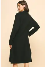 EDGE DETAIL OPEN KNIT CARDIGAN