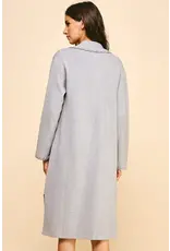 EDGE DETAIL OPEN KNIT CARDIGAN