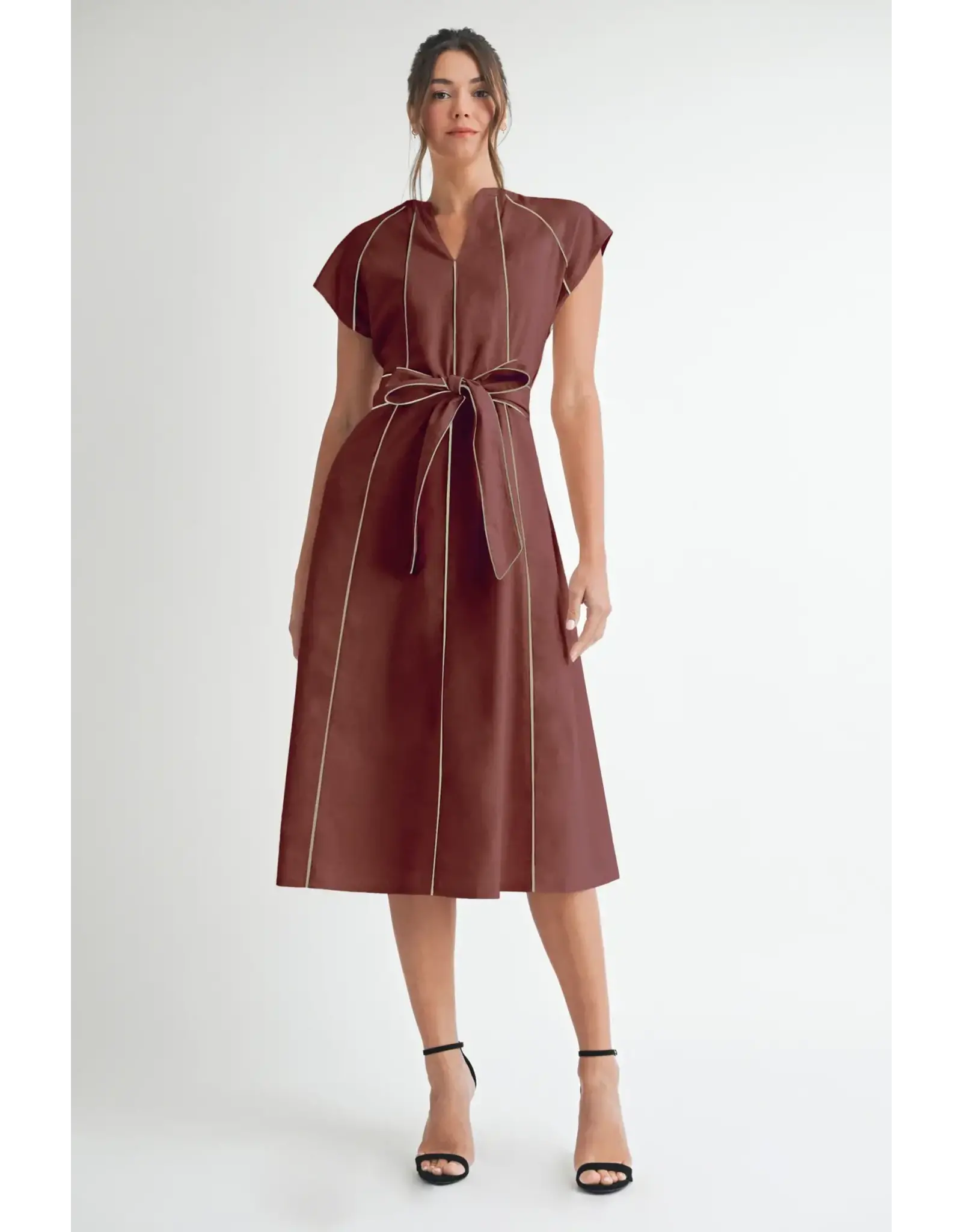CATIE TRIM MIDI DRESS