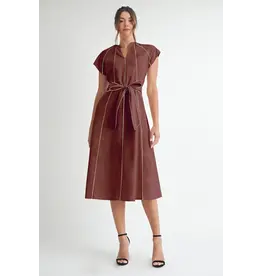 CATIE TRIM MIDI DRESS