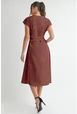 CATIE TRIM MIDI DRESS