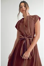 CATIE TRIM MIDI DRESS