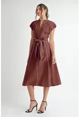 CATIE TRIM MIDI DRESS