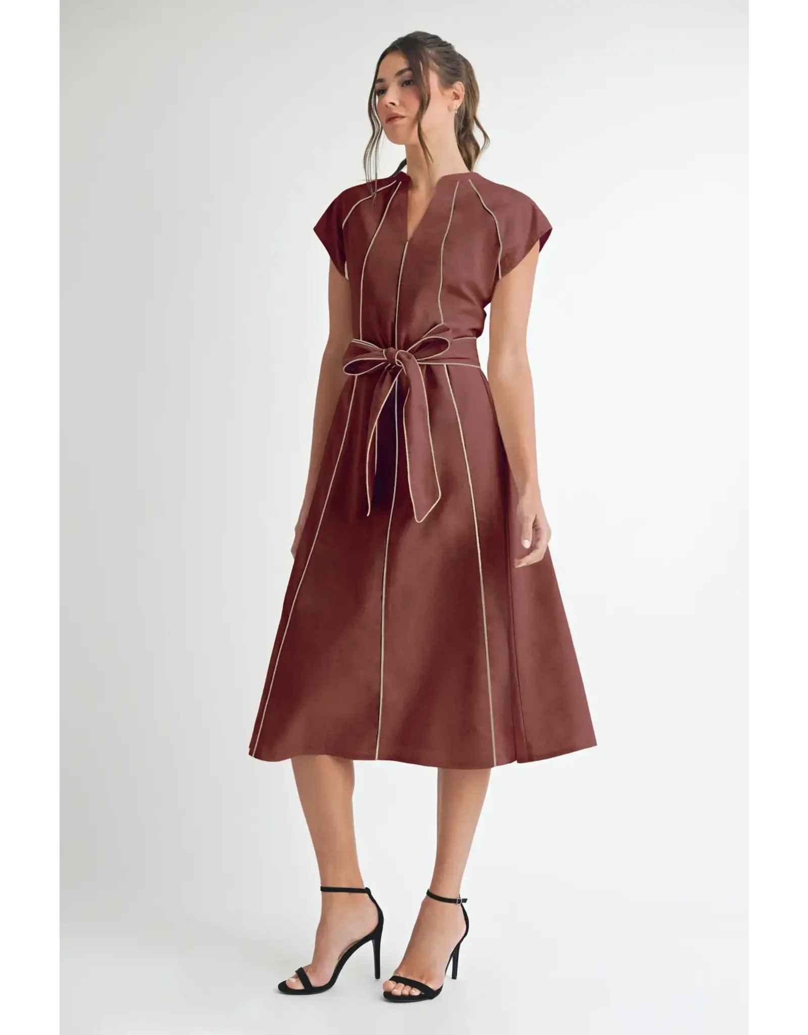 CATIE TRIM MIDI DRESS