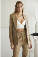 KATHERINE VEGAL LEATHER  BLAZER