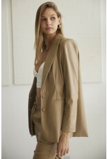 KATHERINE VEGAL LEATHER  BLAZER