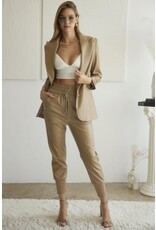 KATHERINE VEGAL LEATHER  BLAZER