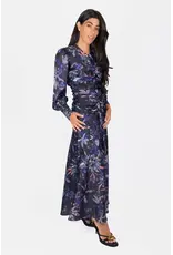 YAKIRA BELLA AUDRY DRESS LSLV RUSHED WAIST