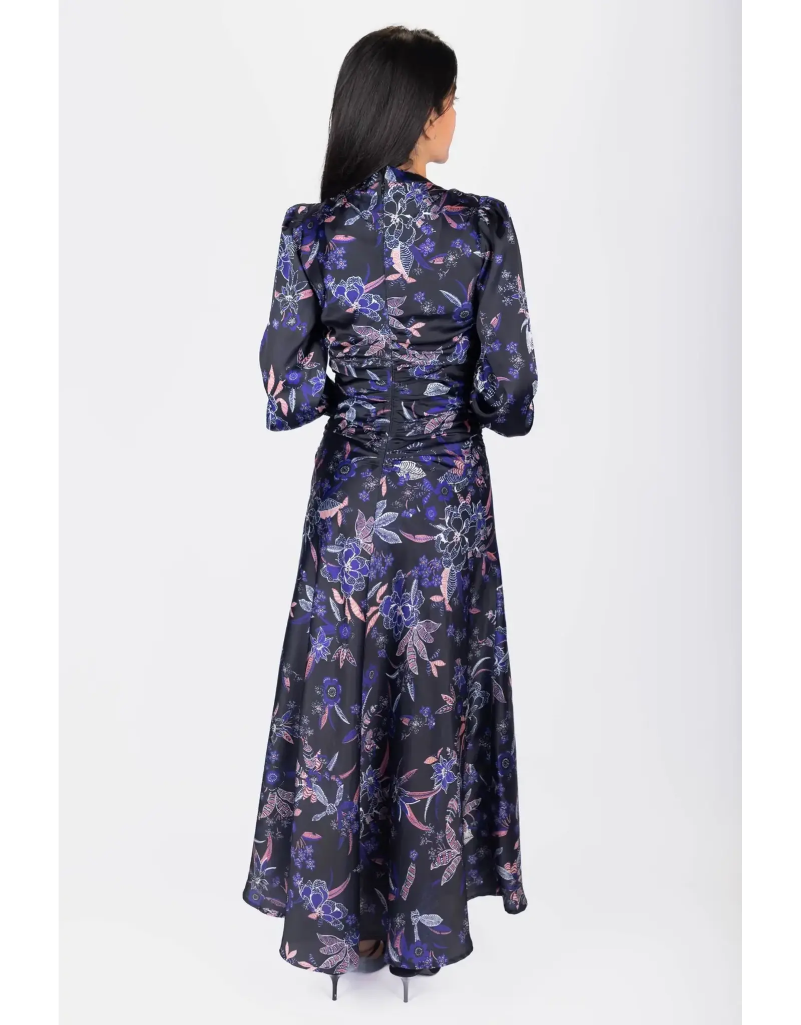 YAKIRA BELLA AUDRY DRESS LSLV RUSHED WAIST