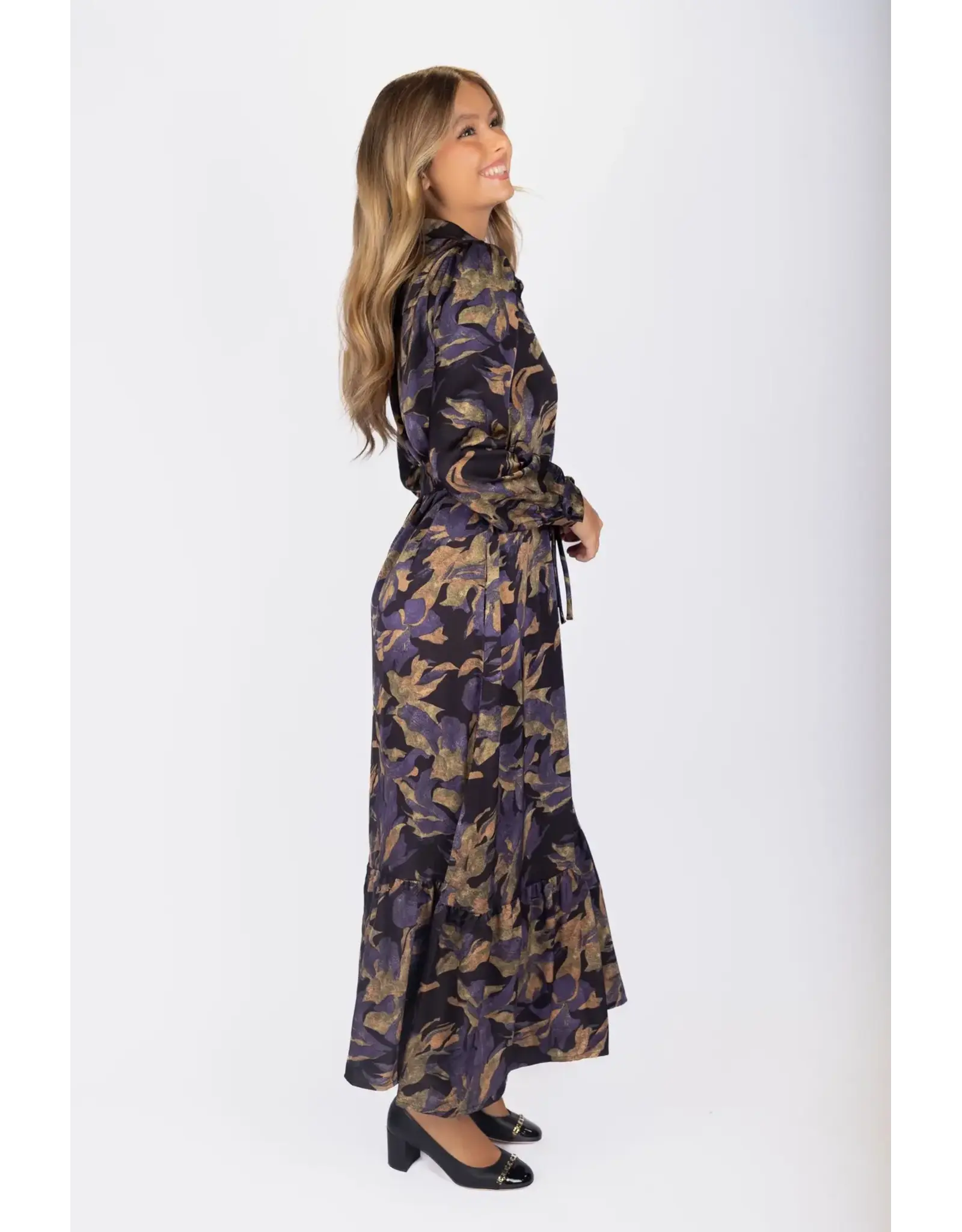 YAKIRA BELLA LEXI DRESS LSLV W/BELT