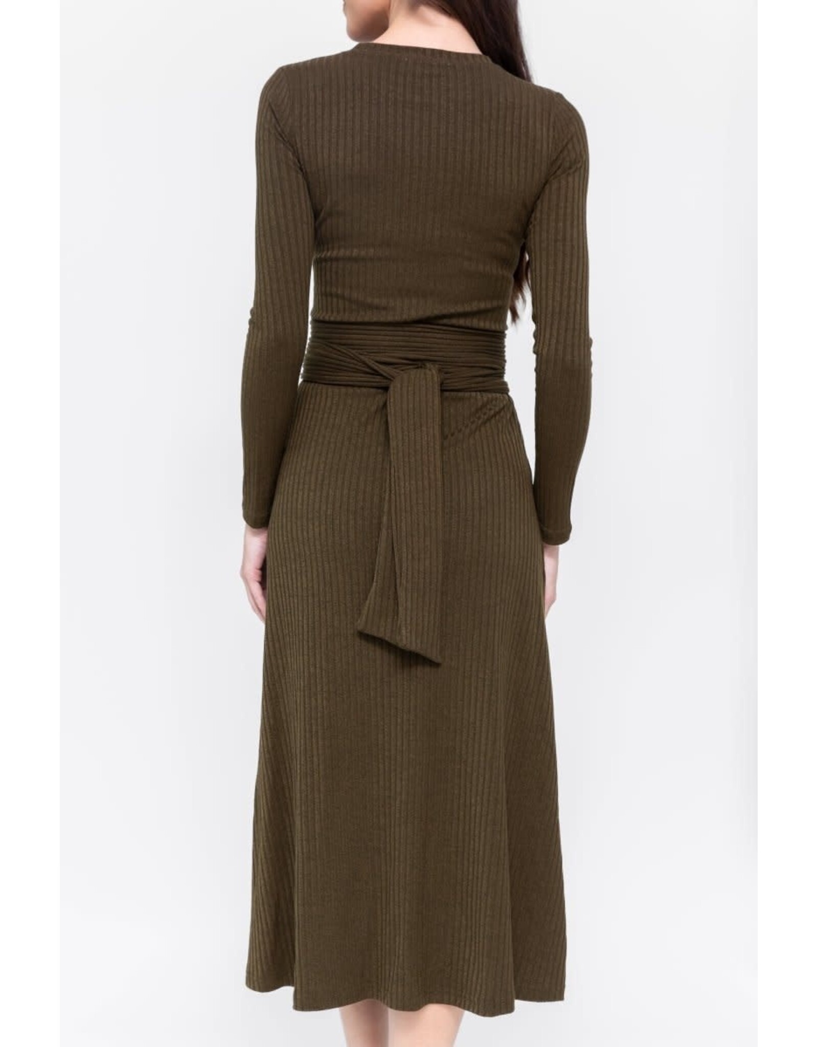 YAKIRA BELLA SARAH DRESS KNIT W/BELTED WAIST
