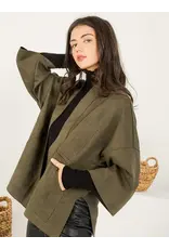 3/4 SLEEVE SUEDE JACKET