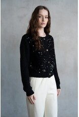 SEQUINED SWEATER CARDIGAN