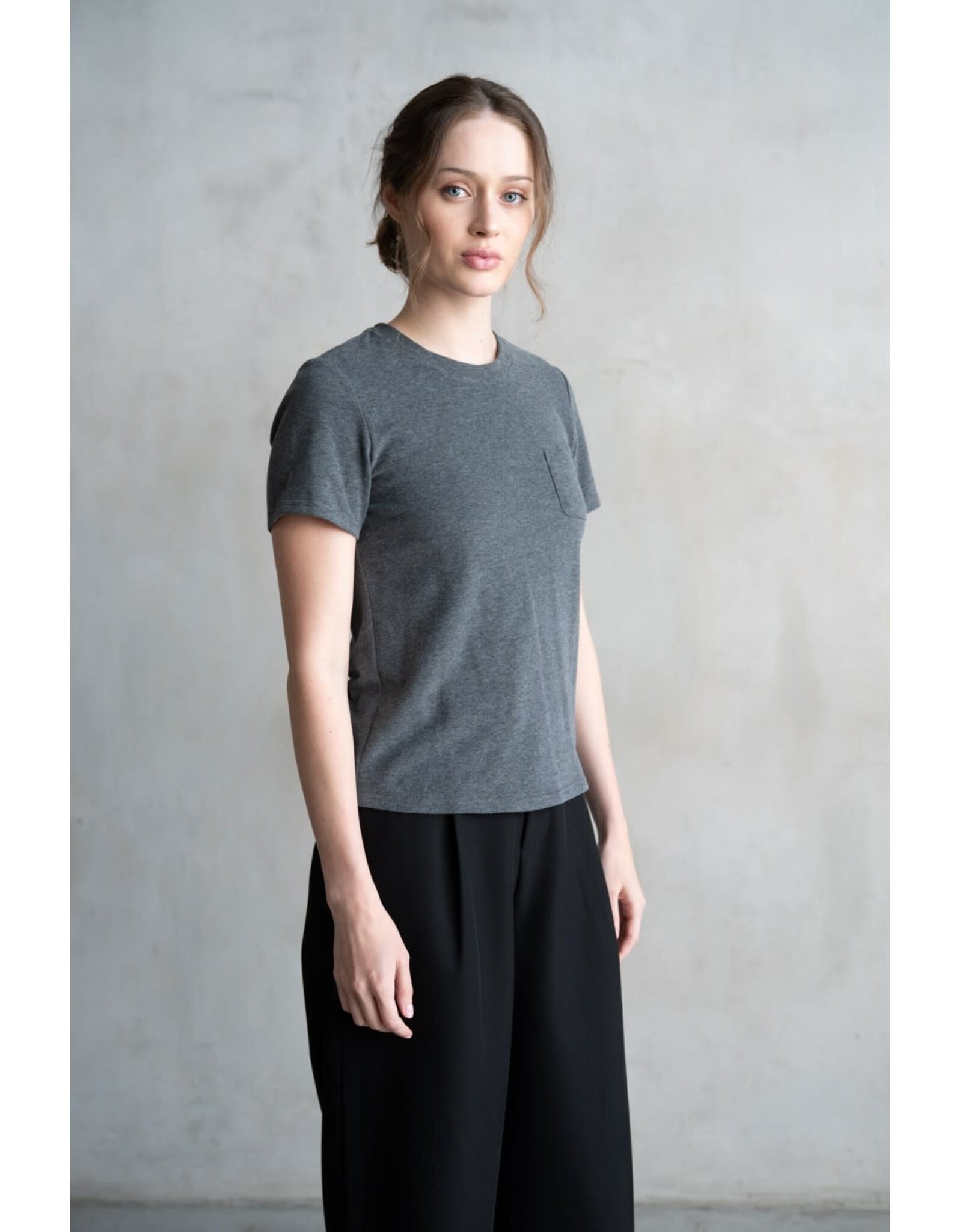 CREW NECK TSHIRT W/POCKET