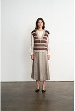 VNECK STRIPED SWEATER VEST