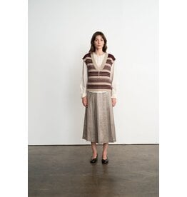 VNECK STRIPED SWEATER VEST