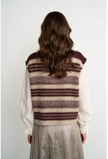 VNECK STRIPED SWEATER VEST