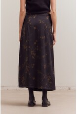 PRINTED OVERLAP MID SKIRT