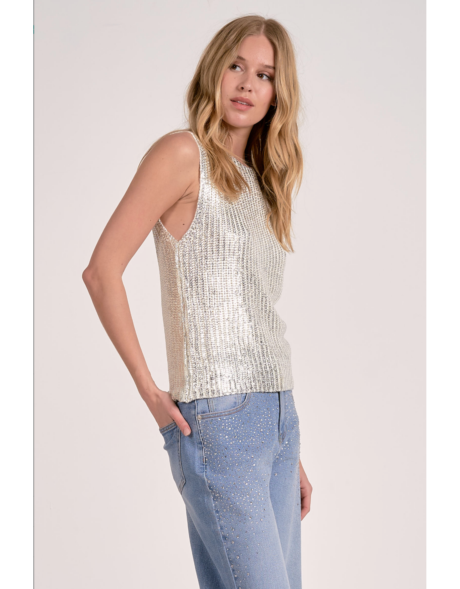 SLVLESS SEQUIN TANK