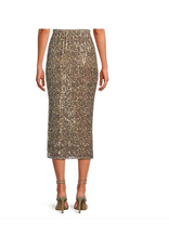 CHEETAH PRINT SEQUIN SKIRT