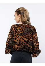 LSLV ANIMAL PRINT CROPPED BLOUSE