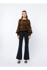 LSLV ANIMAL PRINT CROPPED BLOUSE