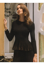 LSLV KNIT TOP W/ CONTRAST HEM