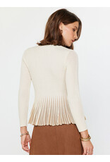 LSLV KNIT TOP W/ CONTRAST HEM