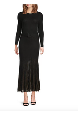 LSLV SWEATER DRESS W/CONTRAST GODET SKIRT